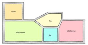 Grundriss linke Wohnungen Haus 1