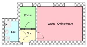 Grundriss mittlere Wohnungen